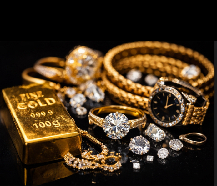 Lingot et bijoux
